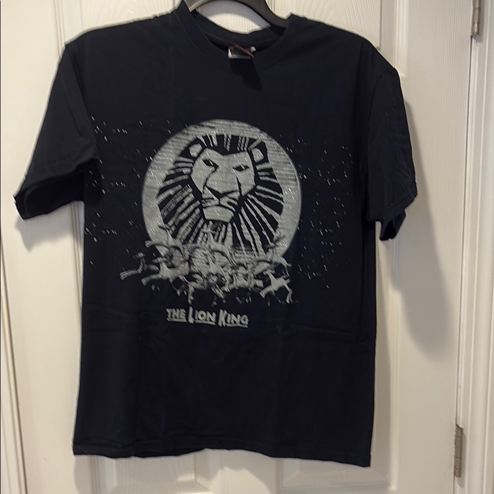 Lion king Black and Gray Short Sleeve Tees
